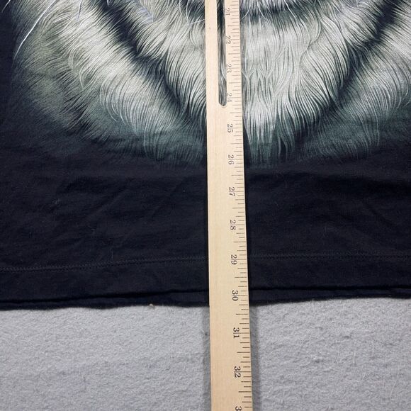 Rock‎ Chan Shirt XL White Tiger Big Face Nature Wild Double Side Mega Print - Picture 7 of 9